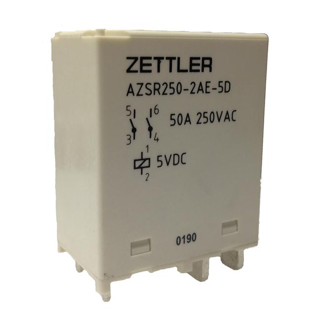AZSR250-2AE-12D American Zettler  Power Relays Over 2 Amps